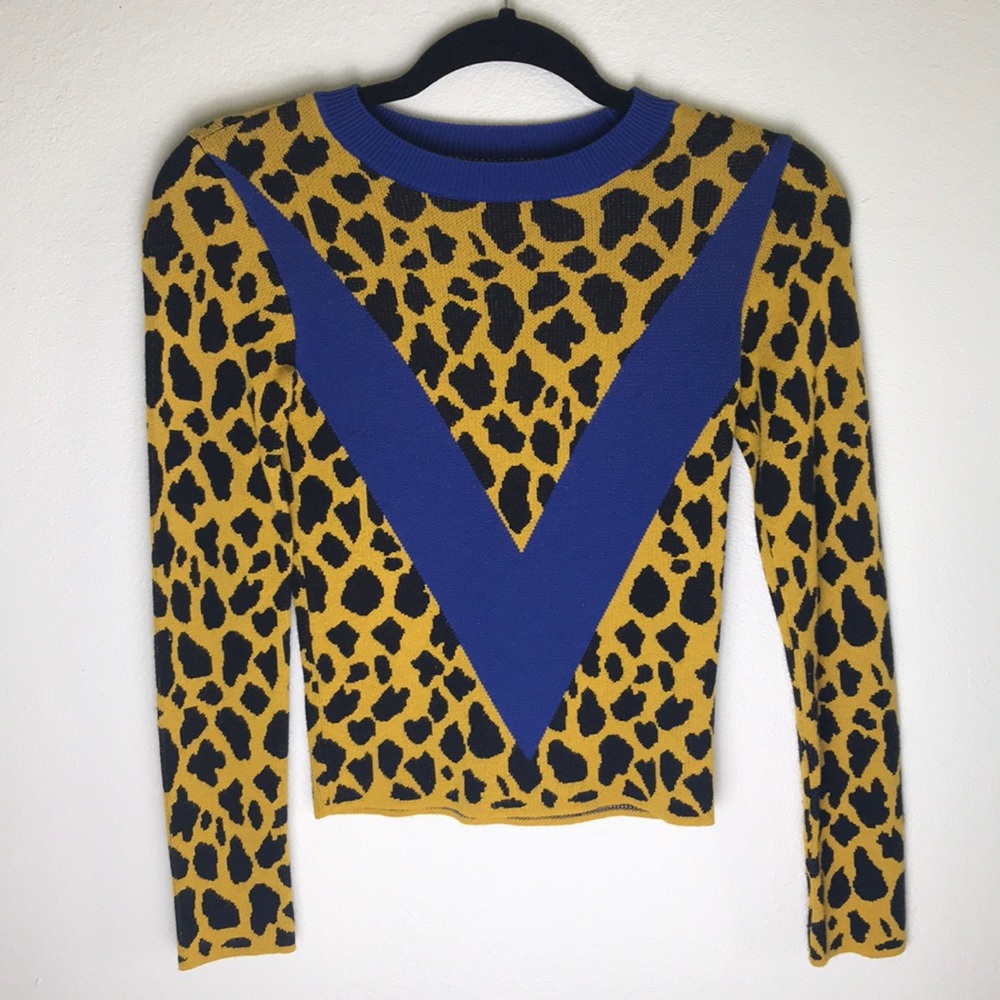 TopShop Bold Animal Print Sweater